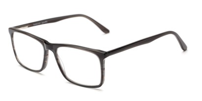 Angle of The Vanderbilt Signature Reader in Grey, Women's and Men's Square Reading Glasses