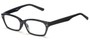 Angle of The Andie in Black, Women's and Men's Retro Square Reading Glasses