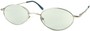 Angle of The Carver Tinted Reader in Silver with Light Grey Lenses, Women's and Men's  