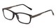 Angle of The Wall Street in Black, Women's and Men's Rectangle Reading Glasses