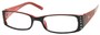 Angle of The Yolanda in Black and Red Frame, Women's and Men's  